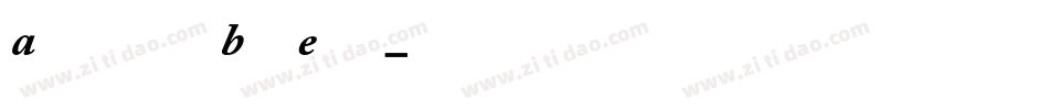Adobe Garamond Bold Expert字体转换
